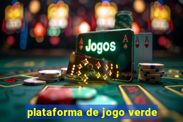 plataforma de jogo verde